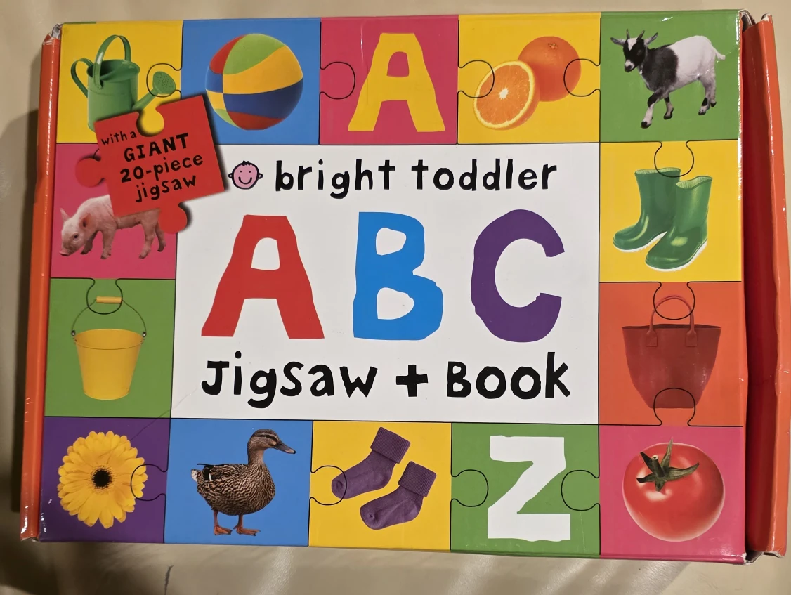 Bright Toddler ABC Jigsaw + Book