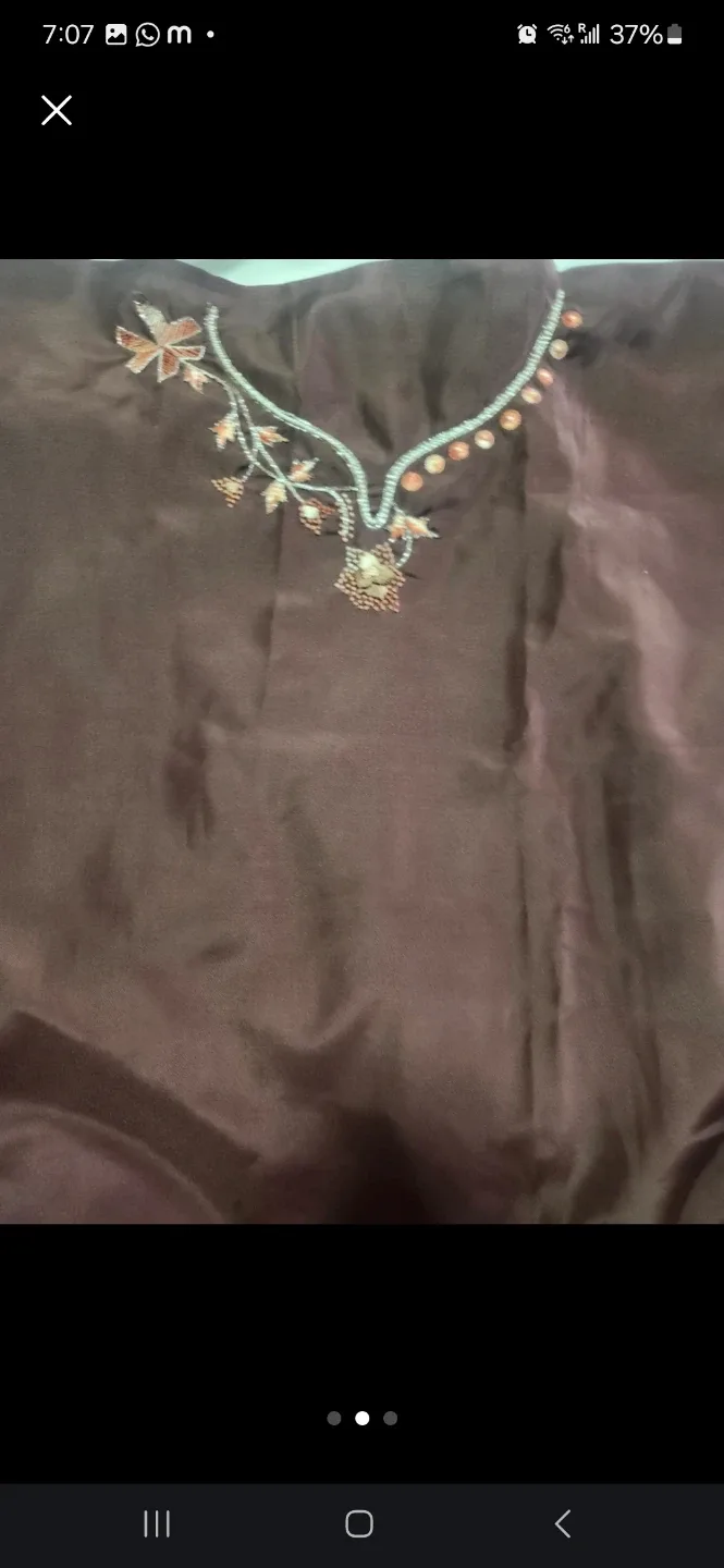 Purple Sequin  kurti top  Fabric  🇨🇦 image indicator(5)