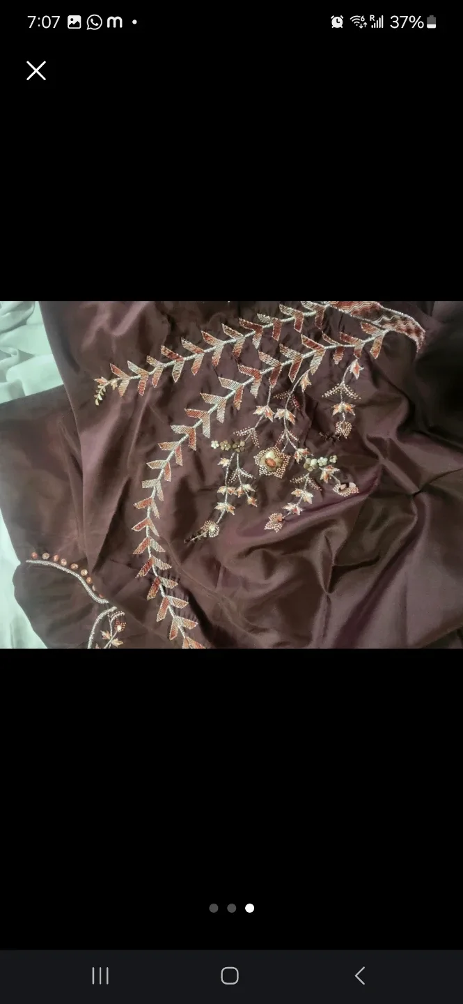 Purple Sequin  kurti top  Fabric  🇨🇦 image indicator(6)