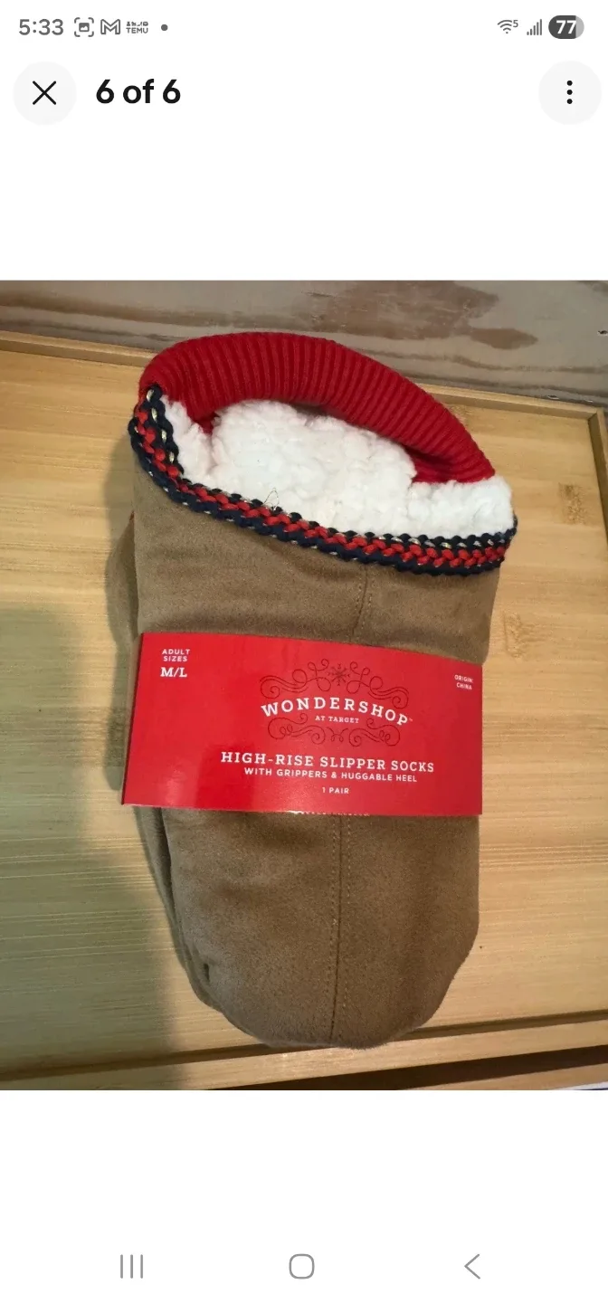 🥕Wondershop High-Rise Slipper Socks M/L🥕 image indicator(4)