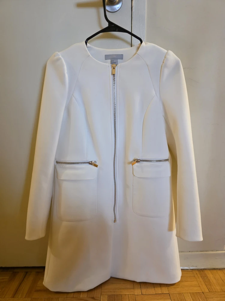 H&M White Coat - Size 4 - photo 4