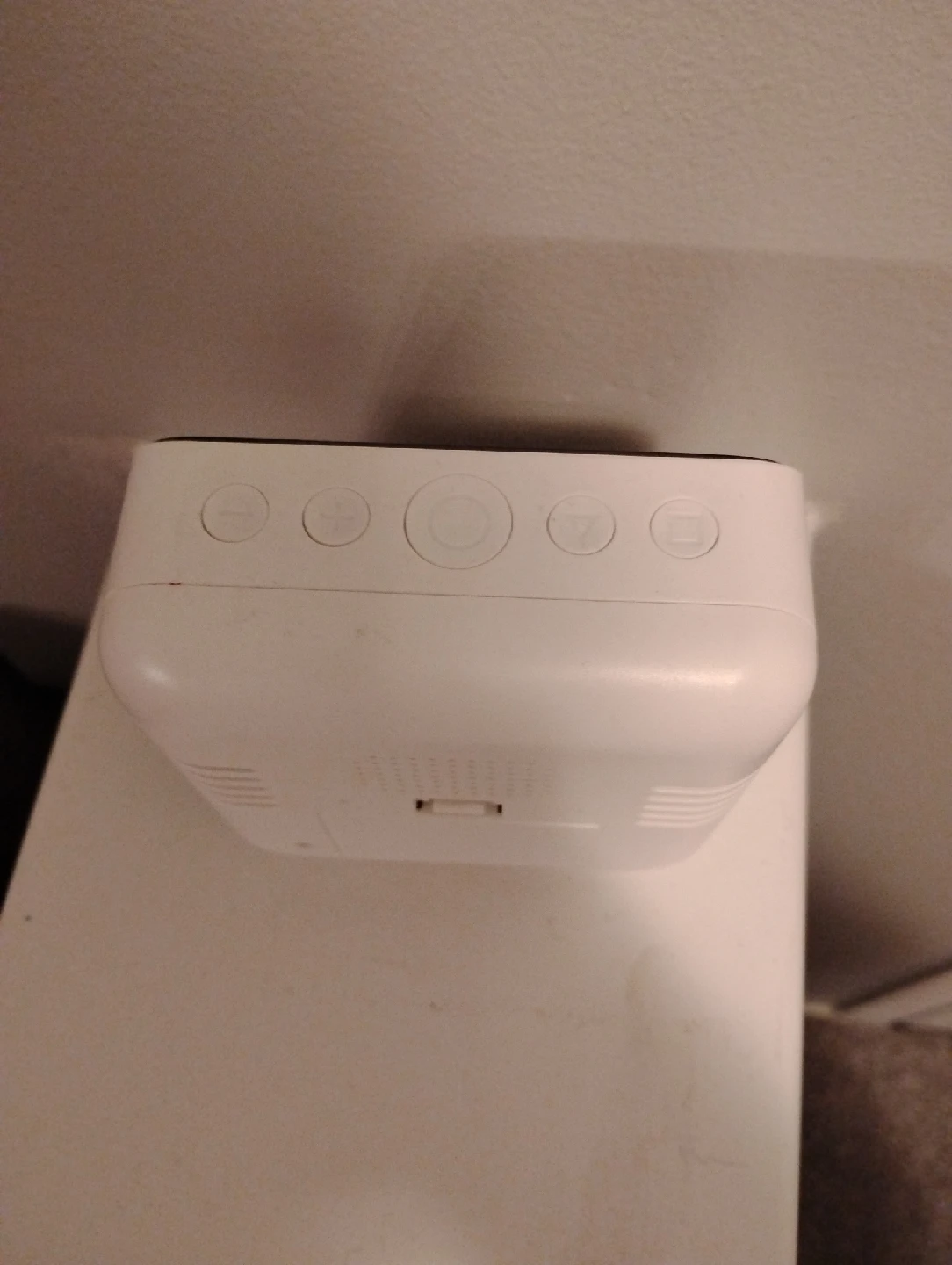 White Digital Alarm Clock - photo 2