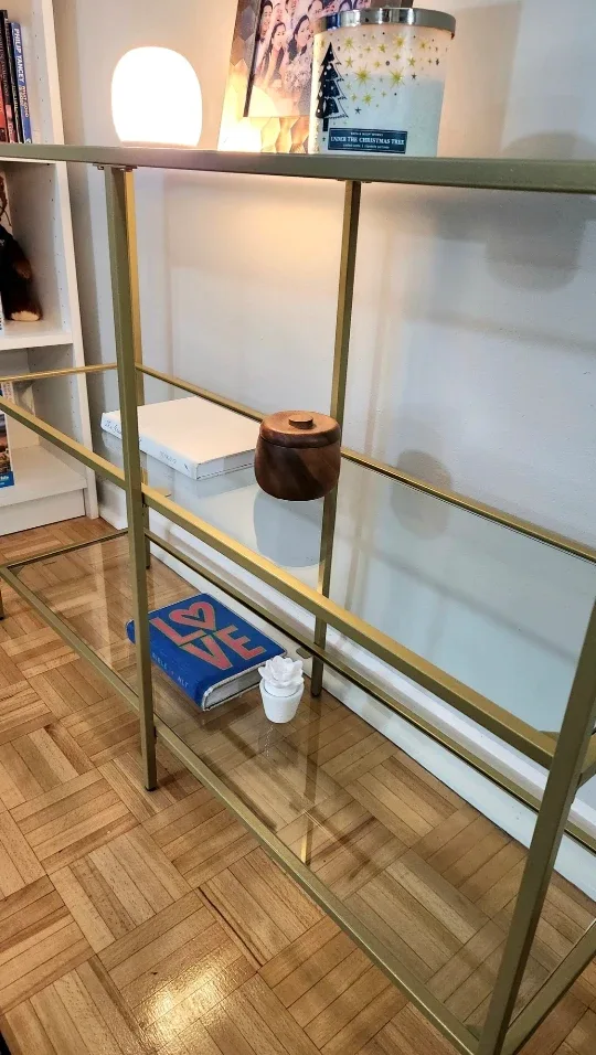 3-level Glass Gold Console Table *new image indicator(3)