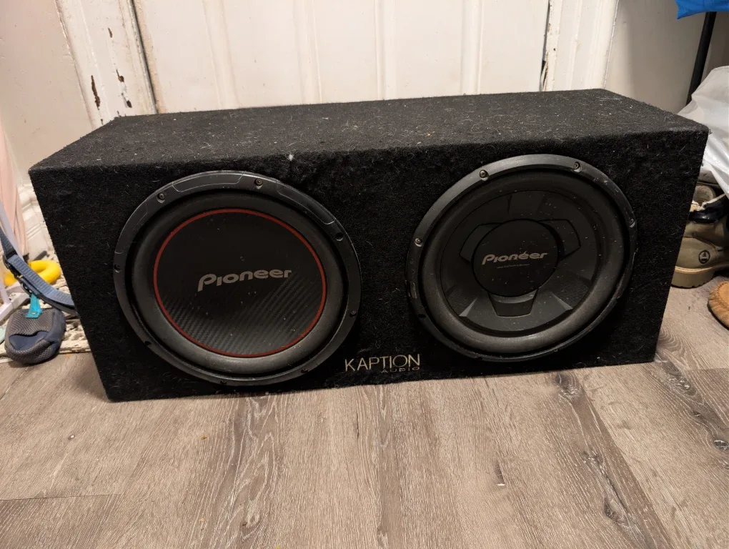 Pioneer Subwoofer in Kapton Audio Box