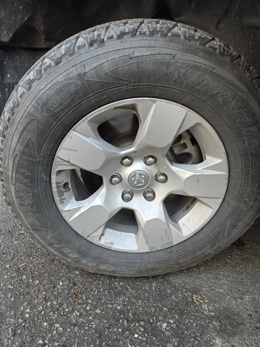 FREE DELIVERY! Goodyear allterrain Kevlar tires w rims $450