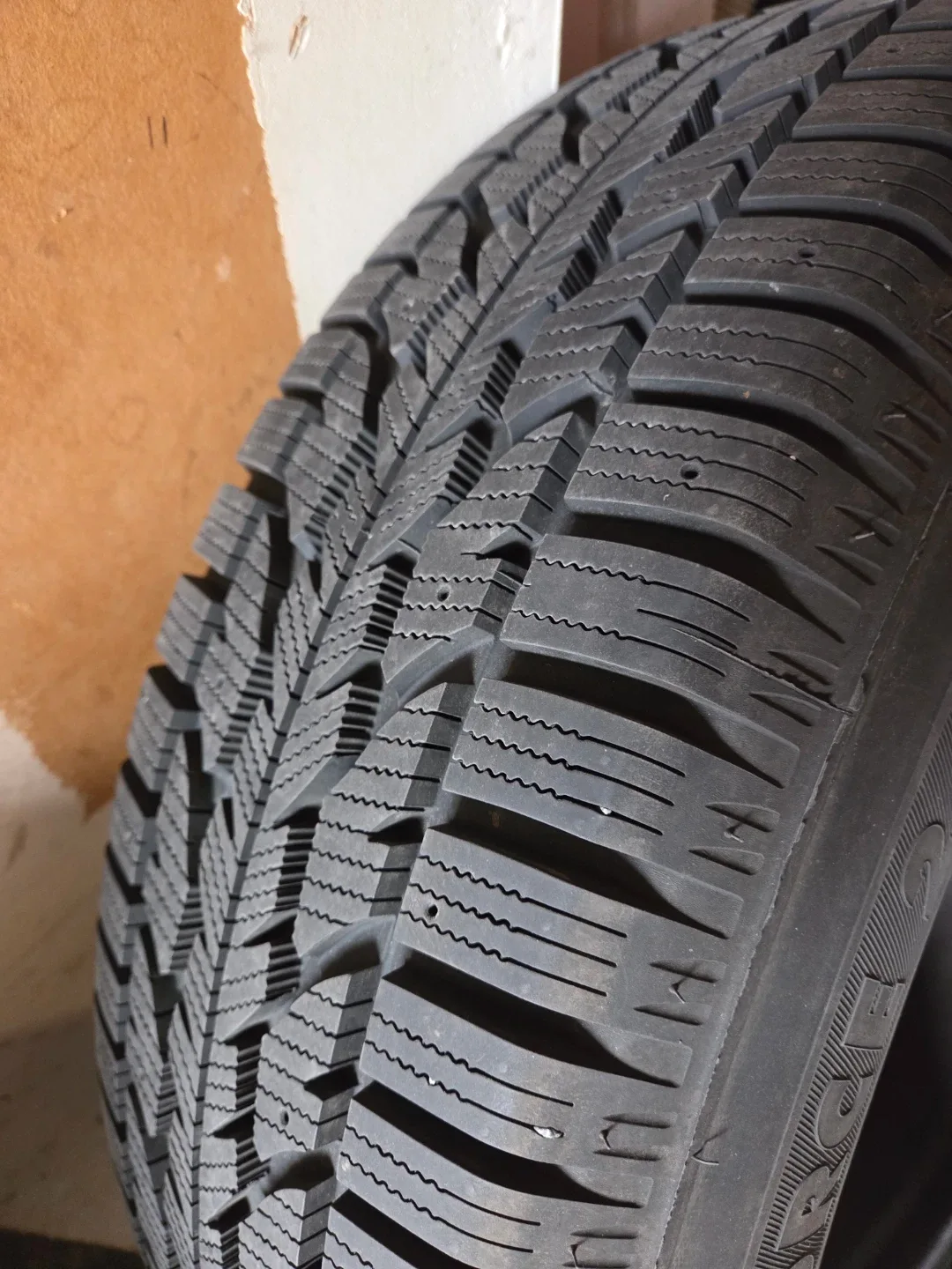 Set of 4 Firestone Winter tires on rims. image indicator(4)