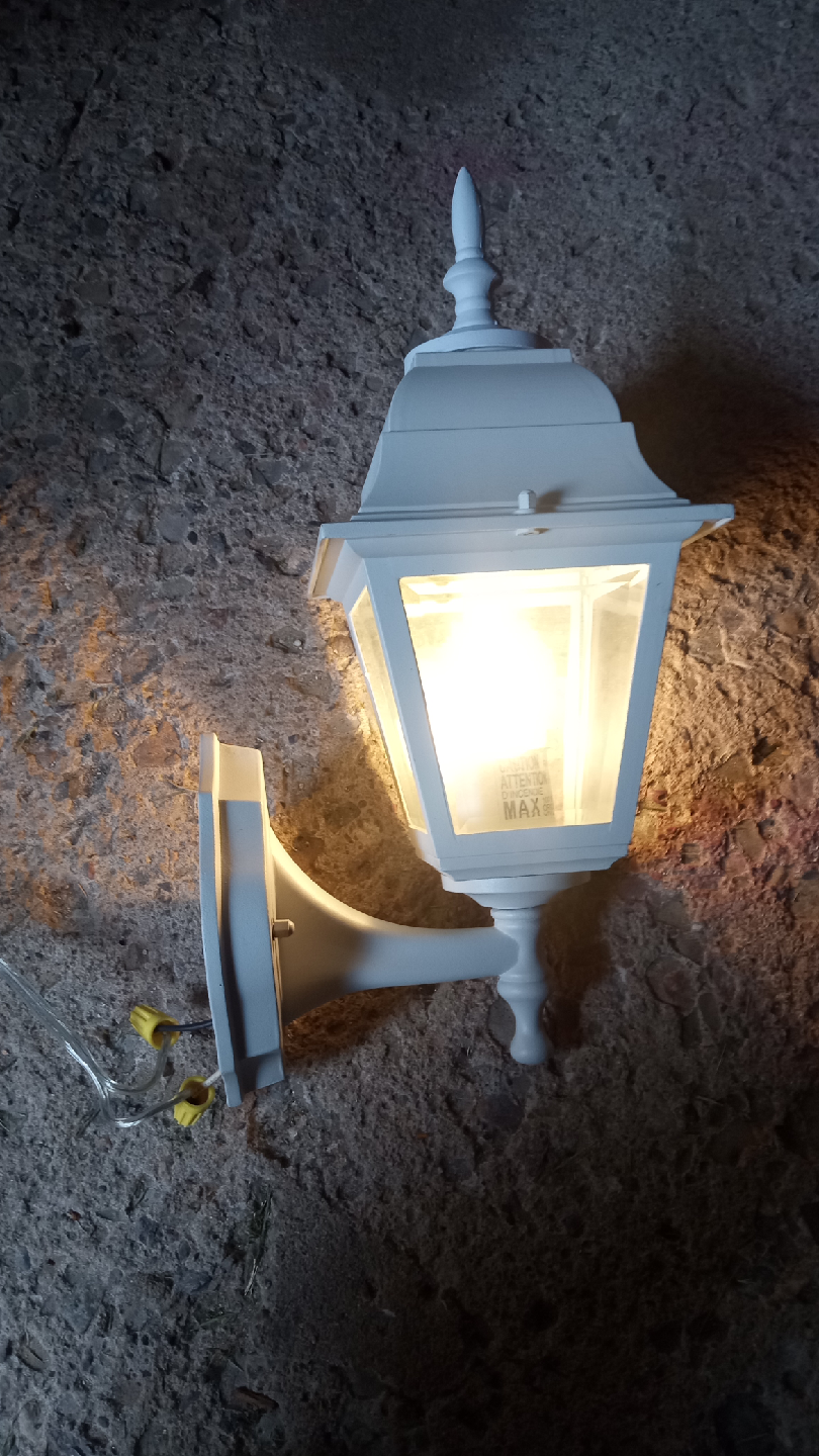Outdoor White Wall Mount Lantern