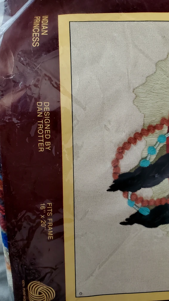 Sunset Stitchery Indian Princess Needlepoint Kit - photo 3