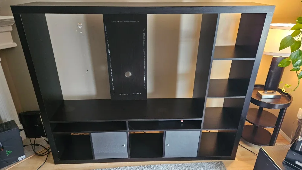 IKEA Black-Brown Shelving Unit