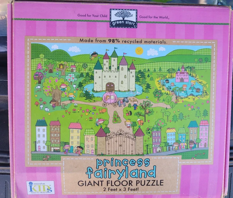 Green Start Princess Fairyland Giant Floor Puzzle