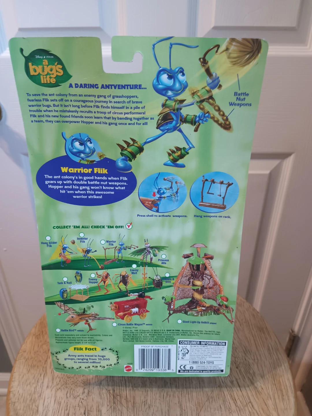 Disney Pixar A Bug's Life Warrior Flik Action Figure - New - photo 3