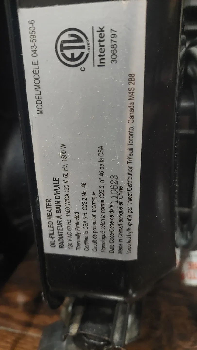 Garrison Oil-Filled Heater image indicator(3)