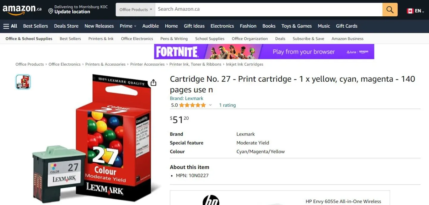 LEXMARK Ink – Brand New, Sealed!! 🥕 image indicator(5)