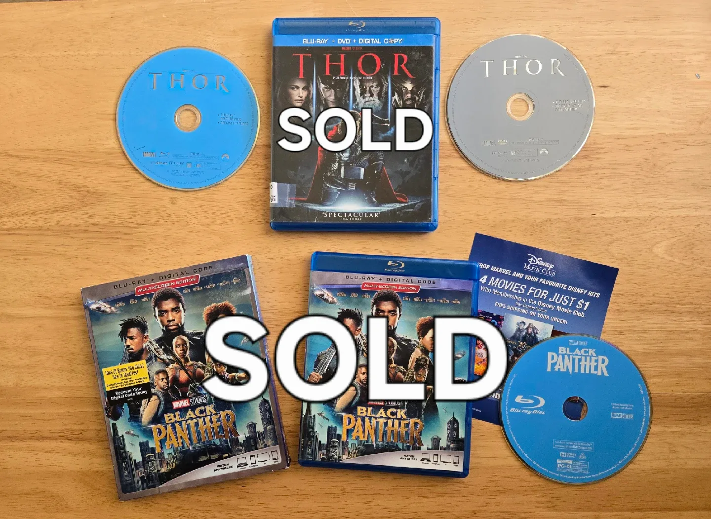 Blu-ray Marvel Titles $5 each OR $20 for 5 image indicator(6)