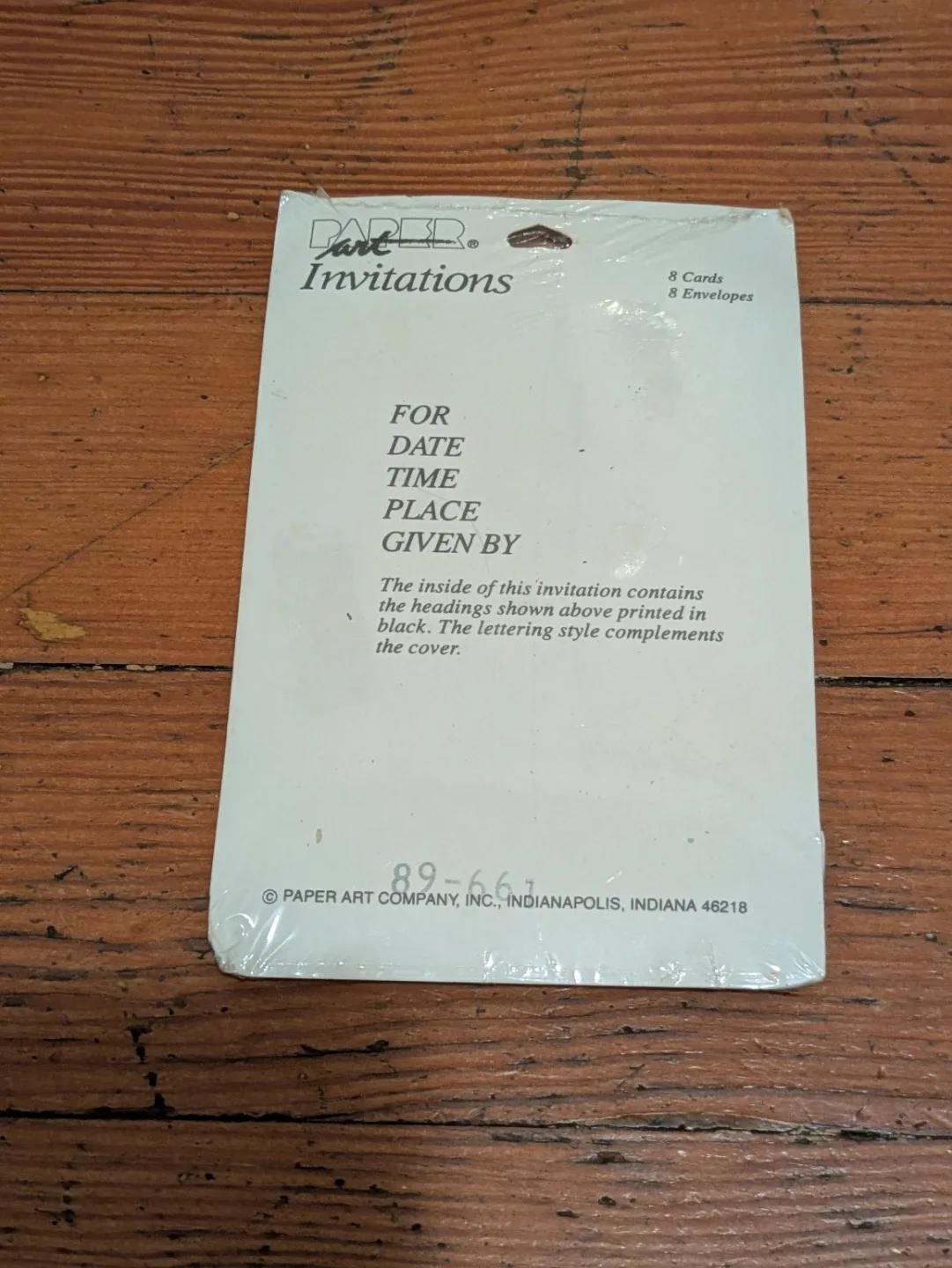 Vintage Paper Art Invitations - 8 Cards & Envelopes x2 image indicator(2)