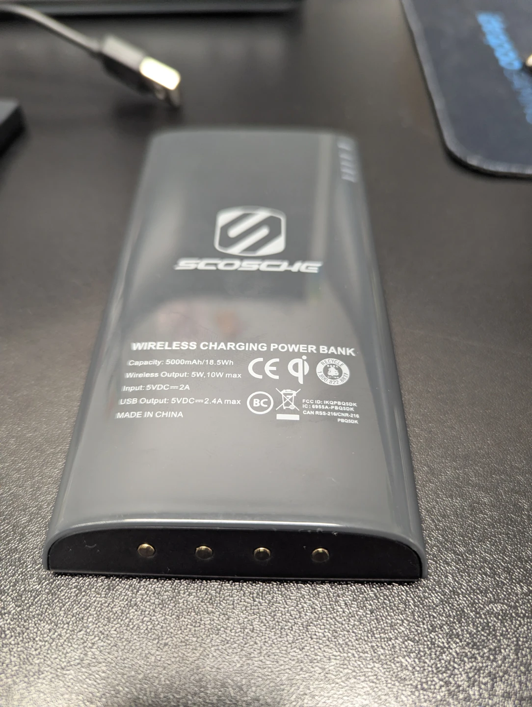 🥕Scosche Wireless Charging Power Bank - 5000mAh - photo 3