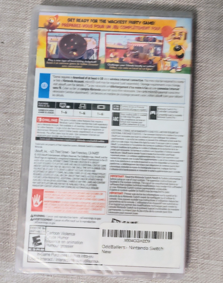NEW FACTORY SEALED ODD BALLERS - Nintendo Switch - photo 2