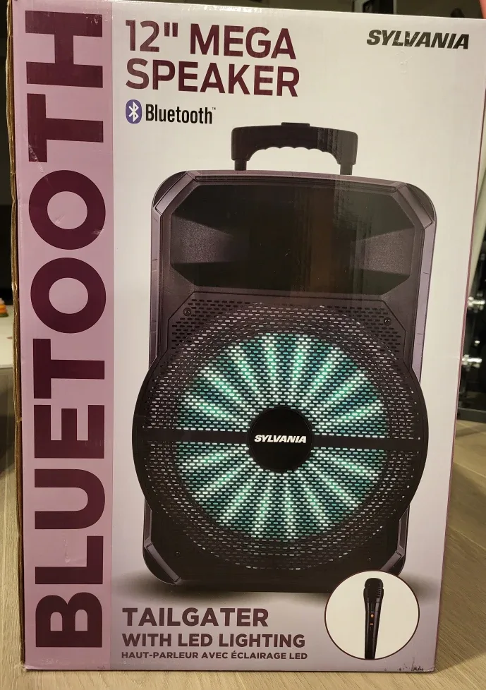 Sylvania 12" Mega Speaker - Bluetooth Tailgater