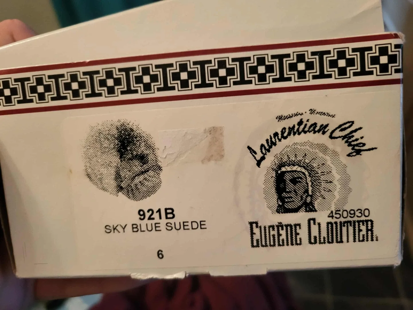 Laurentian Chief Sky Blue Suede Moccasins - Size 6 image indicator(2)