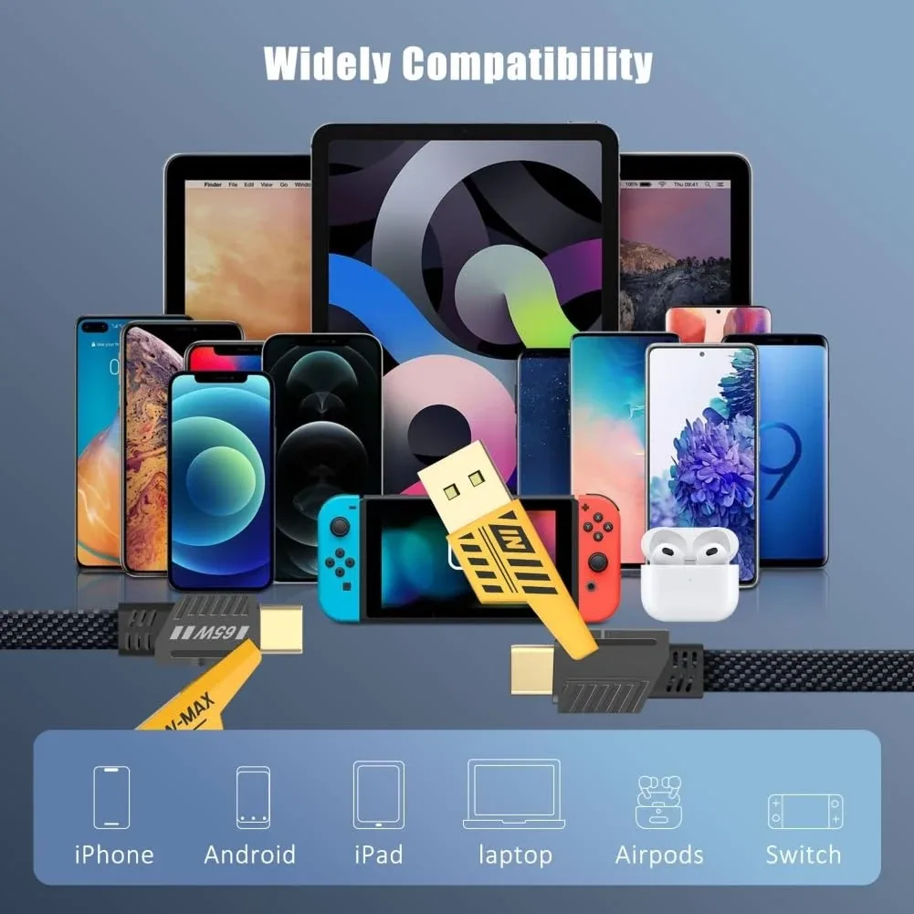 Multi Charging Cable 4-in-1 6Ft Fast Charging Cable Universal image indicator(3)