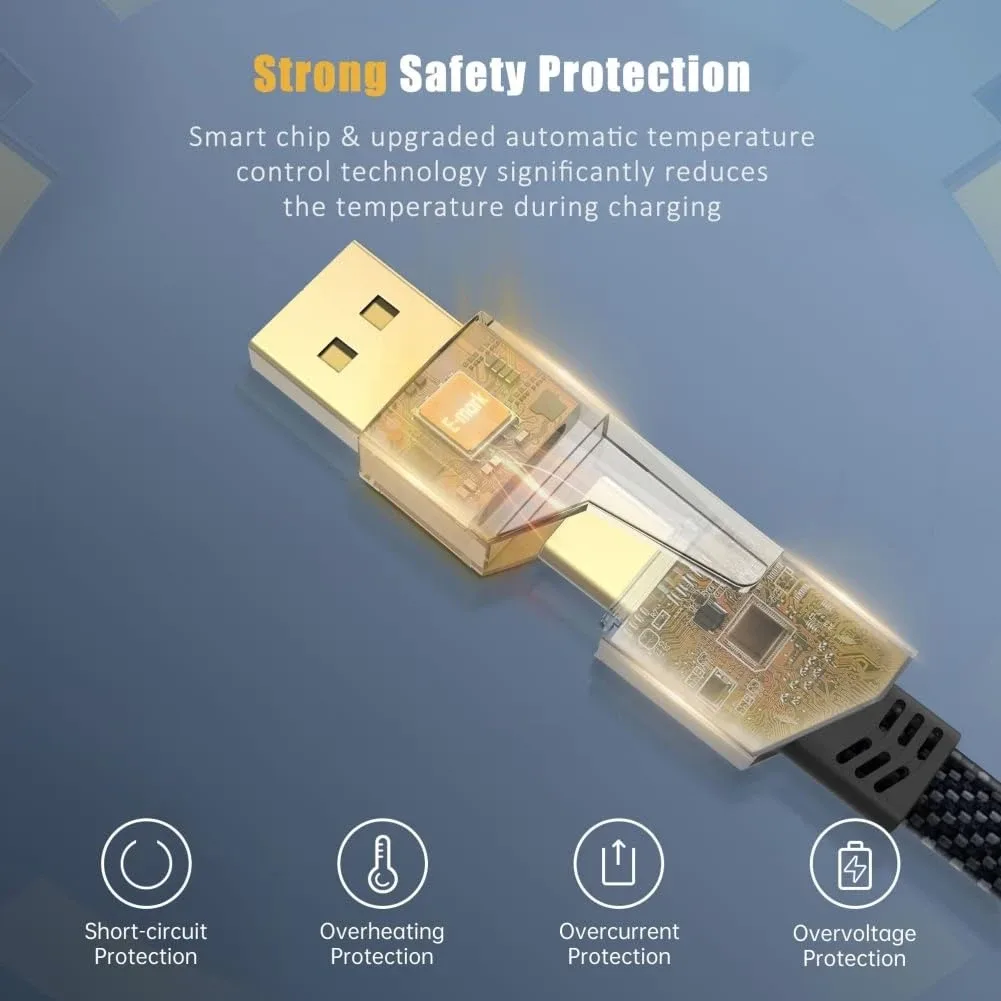 Multi Charging Cable 4-in-1 6Ft Fast Charging Cable Universal image indicator(5)