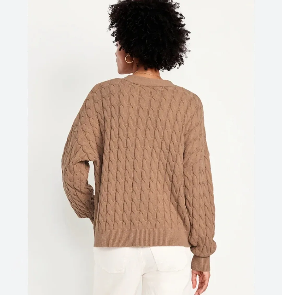 Oversized Cableknit Cardigan image indicator(4)