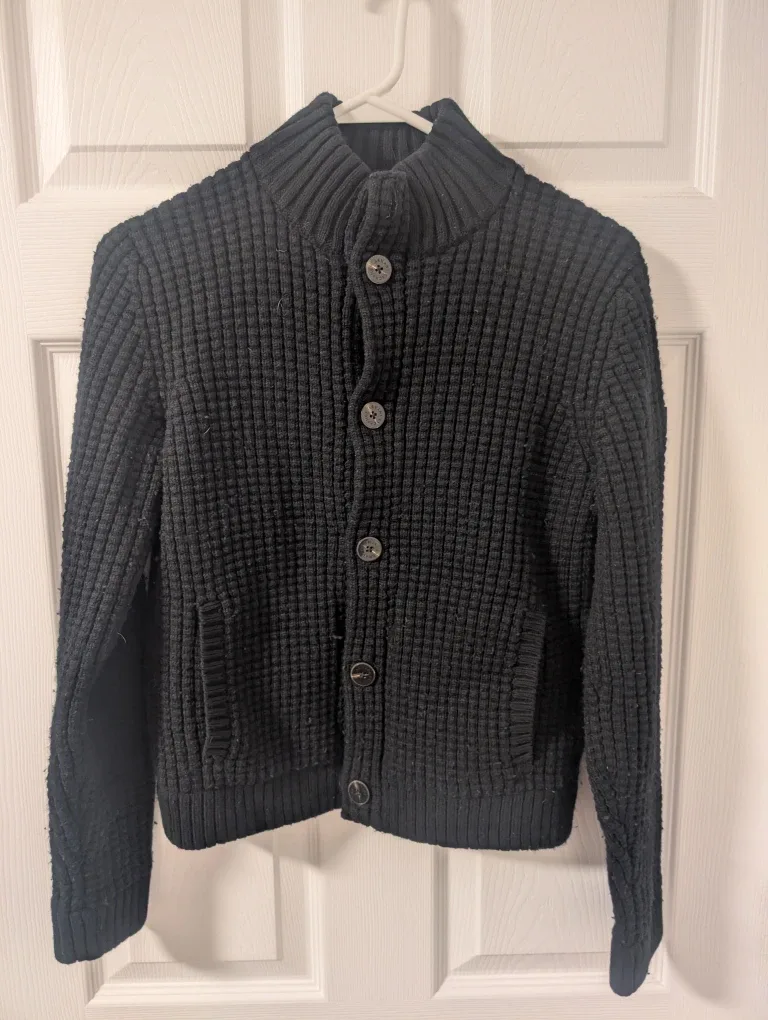 Armani Exchange Black Knit Cardigan women's XS