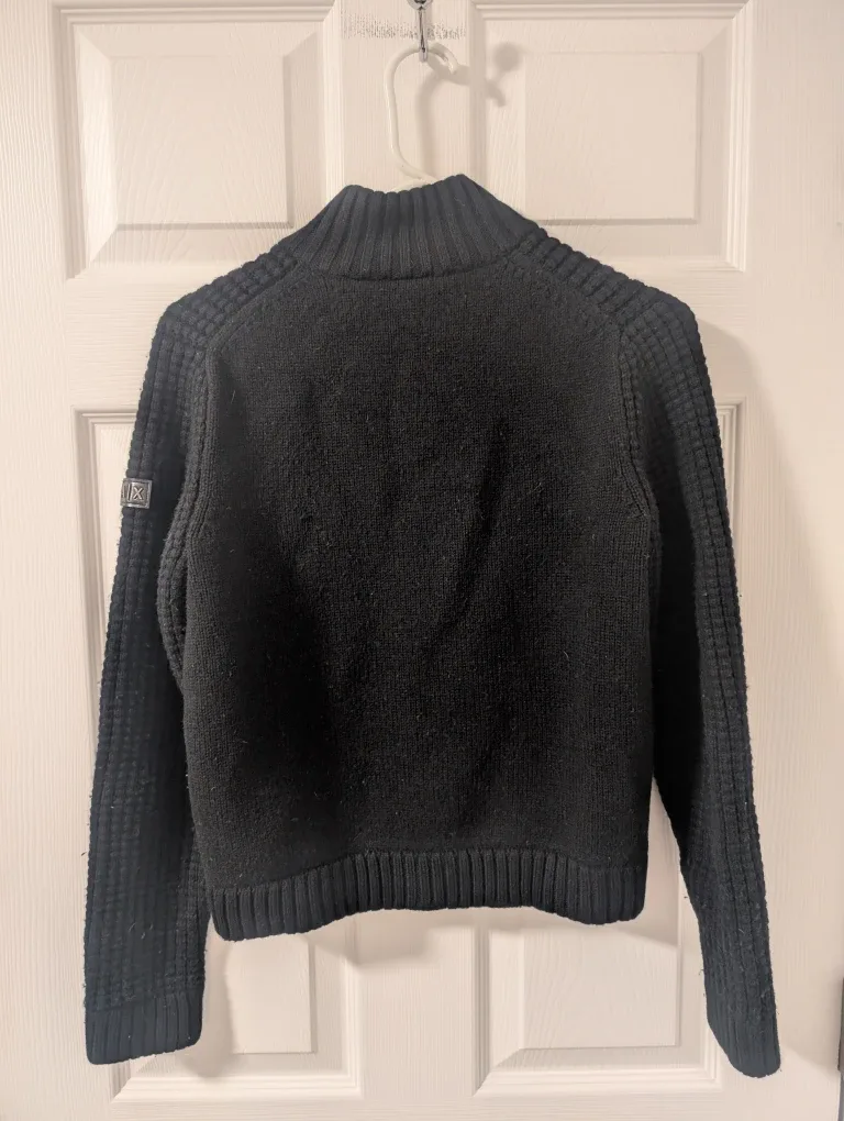 Armani Exchange Black Knit Cardigan women's XS image indicator(2)