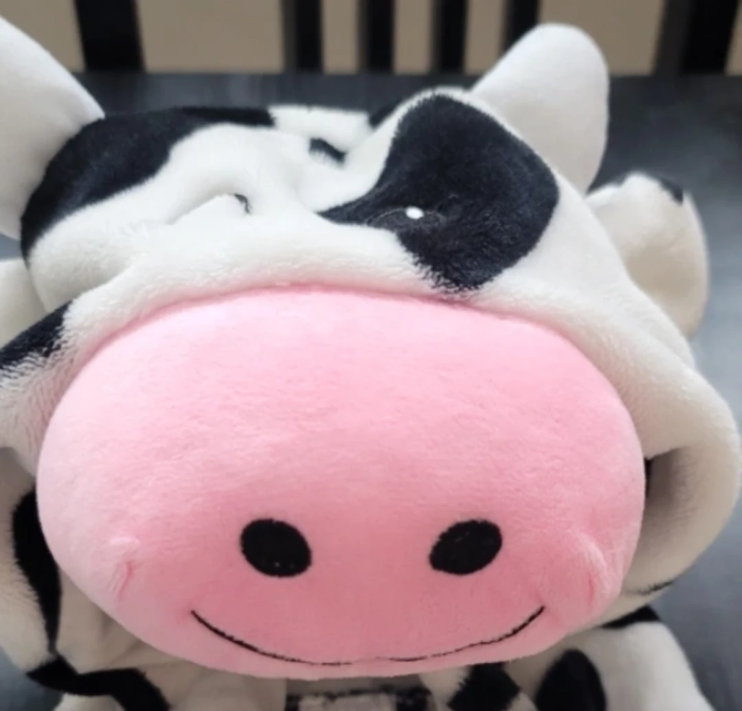 MICLHEY Cow Costume Onesie - Size 120 (30-36 Months)