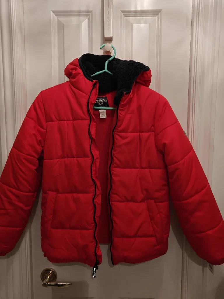 New, never worn, OshKosh B'gosh Red Puffer Jacket - Size 14