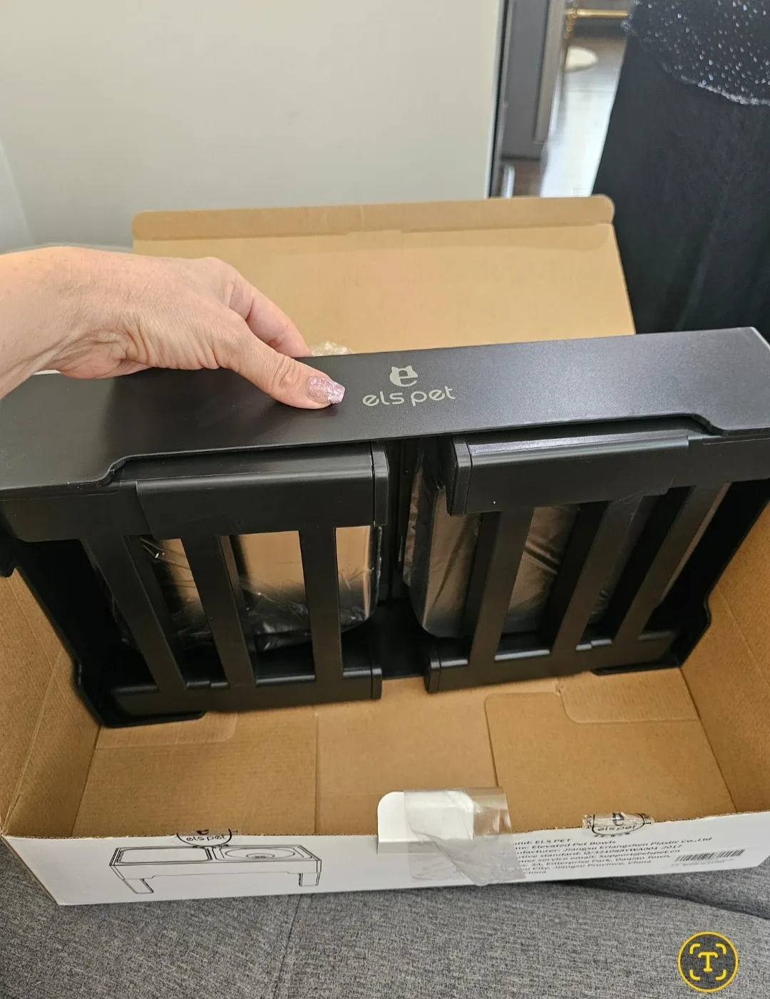 ELS PET Elevated Dog Bowls 4 Heights Adjustable, Raised Dog ... image indicator(9)