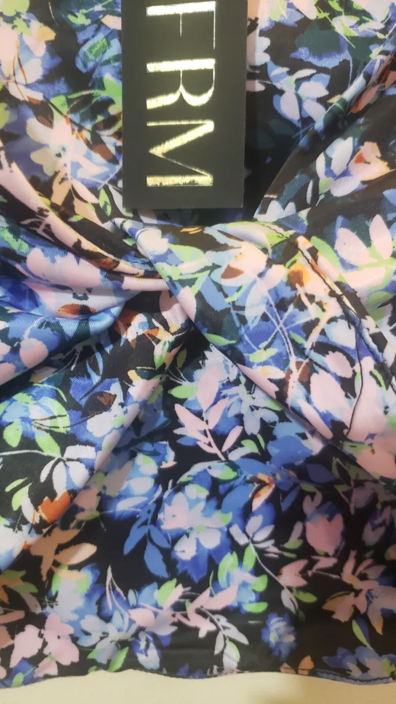 AFRM Floral Long Sleeve Crop Top - XS/TP image indicator(5)