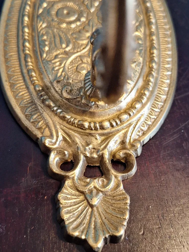 Vintage Lacquered Brass Wall Sconce Candle Holder image indicator(3)