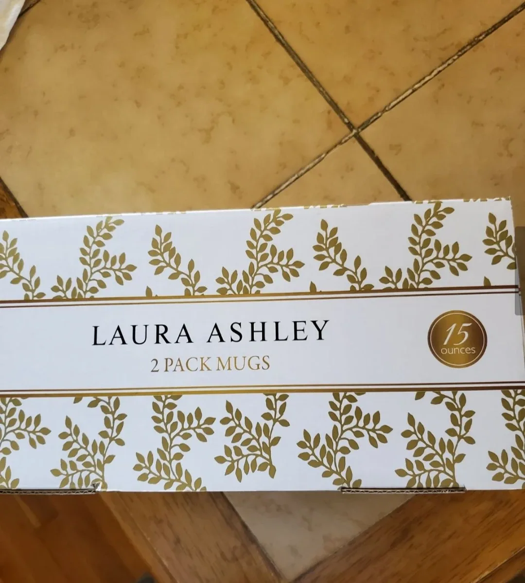 New Laura Ashley 2-Pack Mugs - 15 oz image indicator(2)