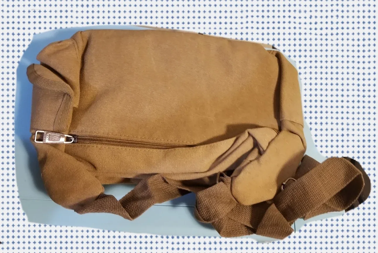 NWOT Retro Canvas Crossbody Unisex Bag image indicator(5)