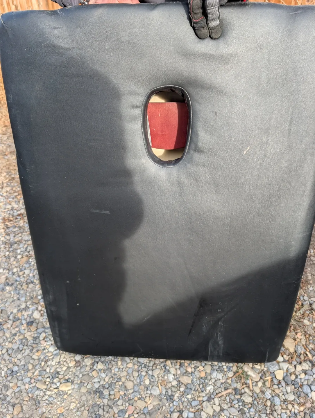 Black leather  global health savers massage table