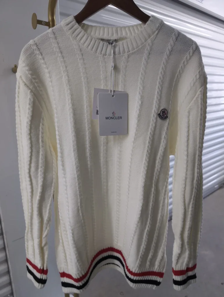 Moncler Coat of Arms Knit Sweater - Size L