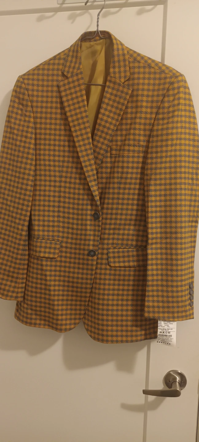 Men's Plaid Blazer