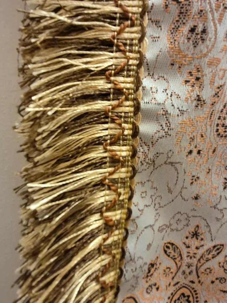 Vintage Persian Throw – 40x40, Paisley & Gold, made in Iran image indicator(2)