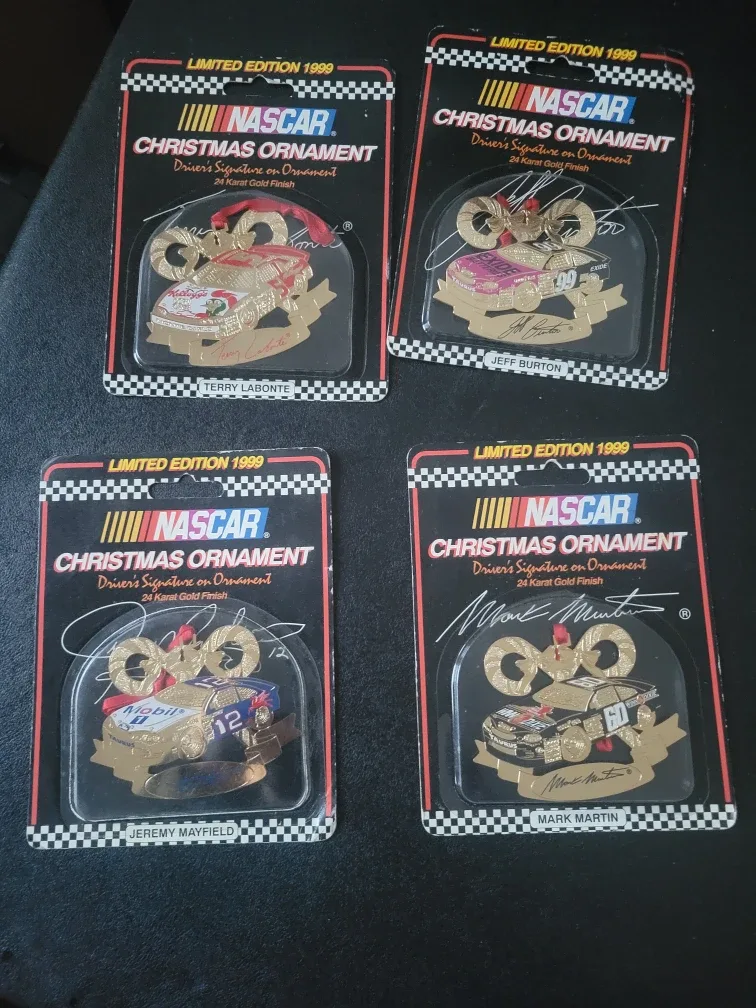 NASCAR 1999 Limited Edition Christmas Ornaments
