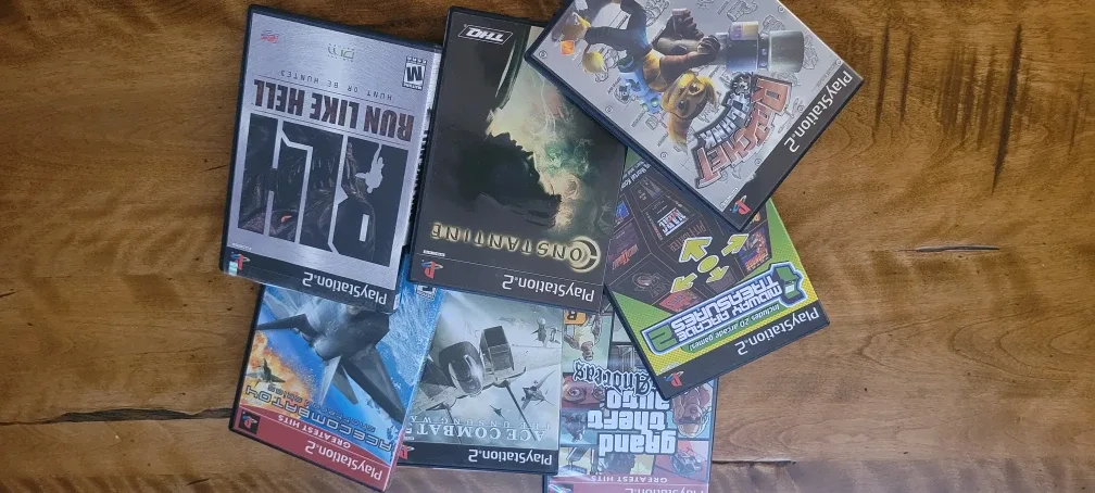 7 Playsation 2 games. 15 each or 90 for all