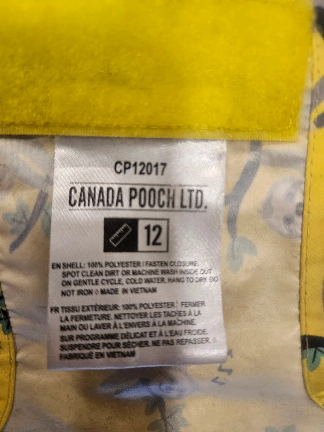 Dog rain coat image indicator(3)