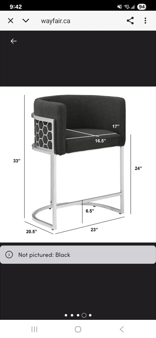 2  New boucle bar stools image indicator(7)