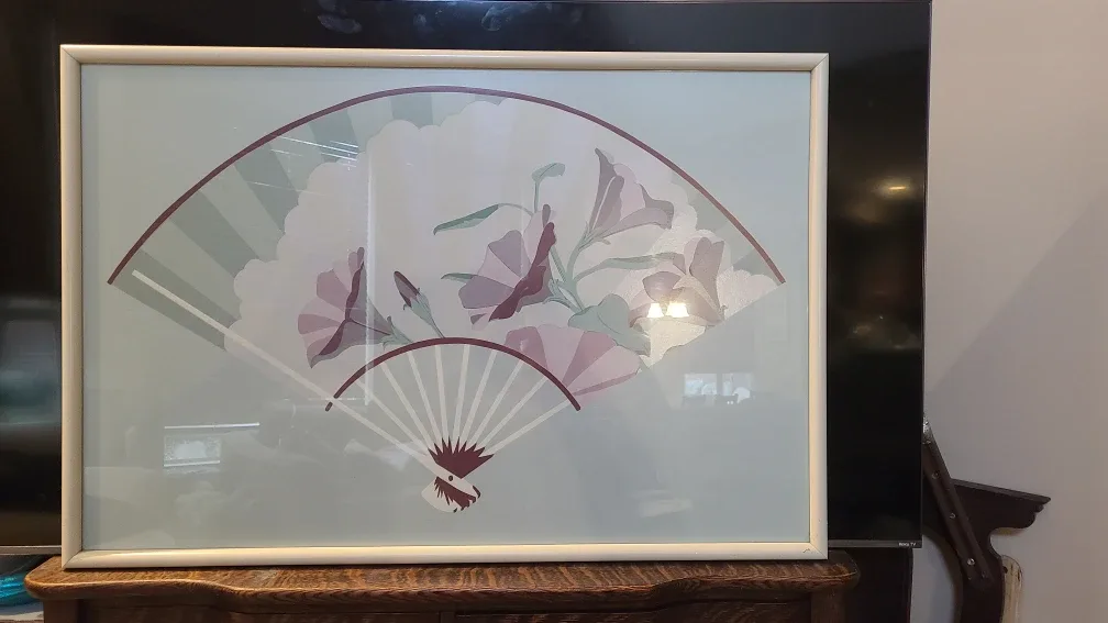 Framed Glass Fan Print