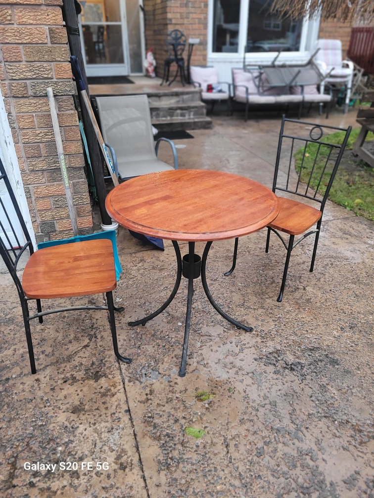 Patio Table Set with Two Chairs - photo 2