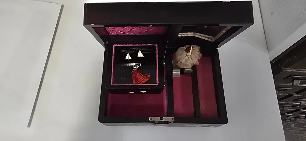 Vintage Japanese Lacquerware Music Jewelry Box image indicator(3)