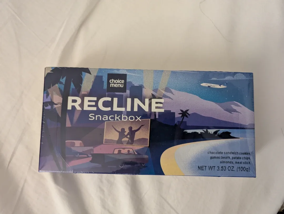 United Airlines Choice Menu Recline Snackbox expire 4/3/26