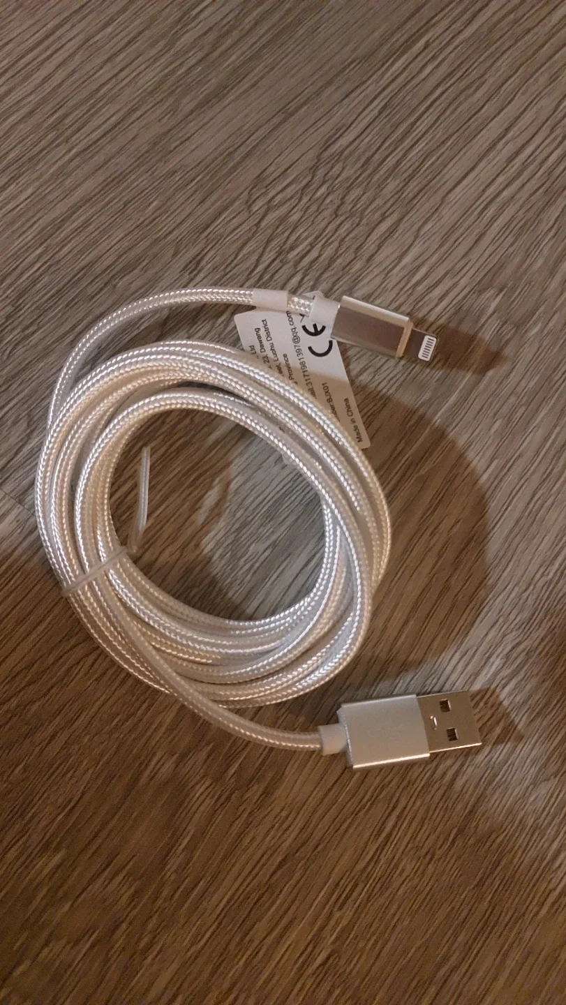 Silver USB Charging Cable for iphone thumbnail