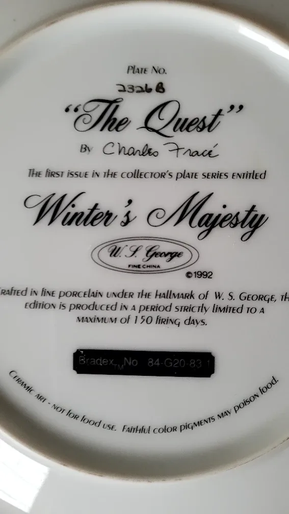 FRAMED COLLECTORS PLATE image indicator(2)