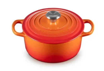 Le Creuset Flame Orange Round Dutch Oven
